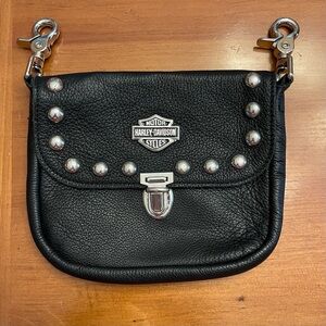 Harley-Davidson Black Crossbody with Silver Accents
